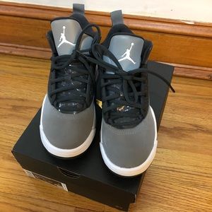 Brand new gray Jordans boys size 5.5 youth